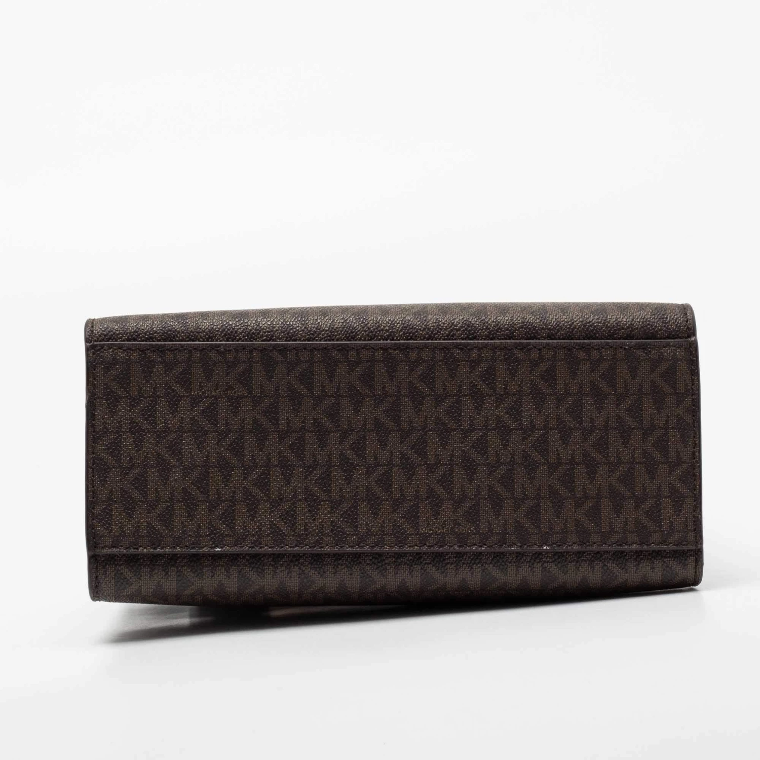 Michael Kors Brown Monogram Canvas Leather Medium Mott Tote For Women - Image 6