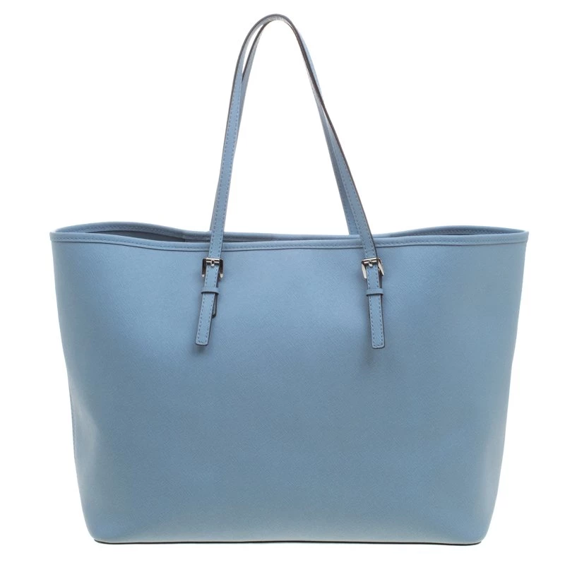 Michael Kors Powdered Blue Leather Jetset Tote For Women - Image 4