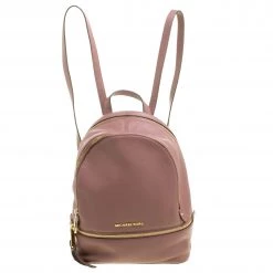 Michael Kors Beige Leather Rhea Backpack For Women