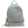 Michael Kors Grey Leather Small Studded Rhea Backpack For Women