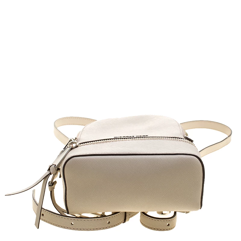 Michael Kors Grey Leather Rhea Mini Backpack For Women - Image 6