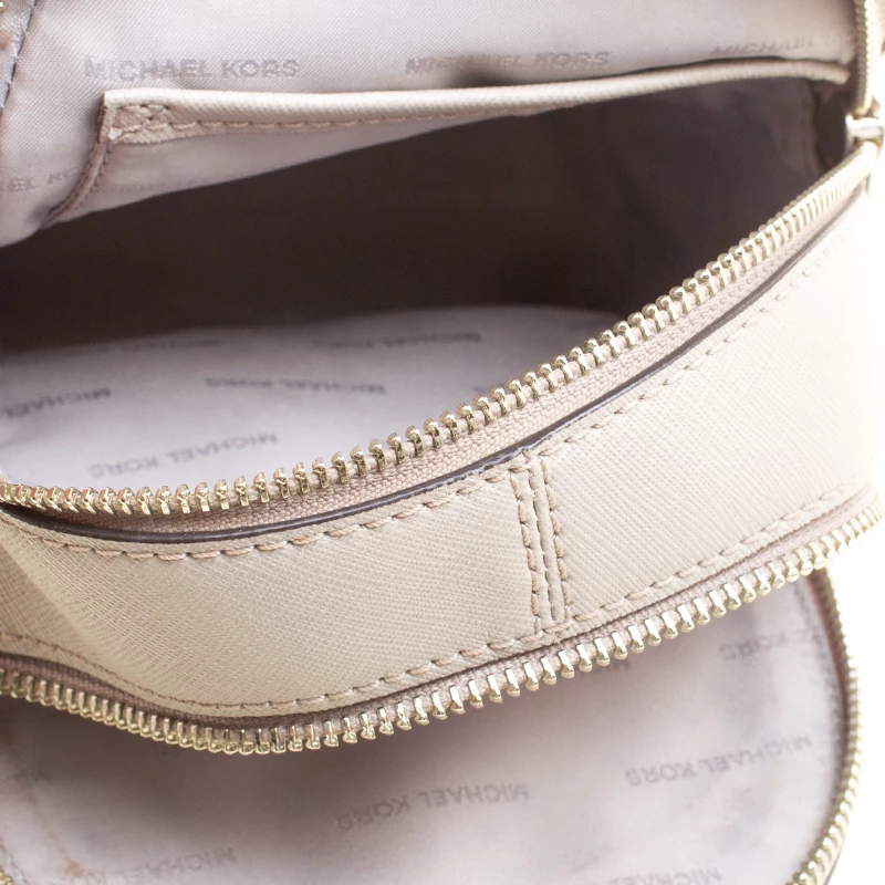 Michael Kors Grey Leather Rhea Mini Backpack For Women - Image 7