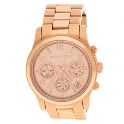 Michael Kors Rose Gold Plated Steel Women's Wristwatch 38 Mm For Women
