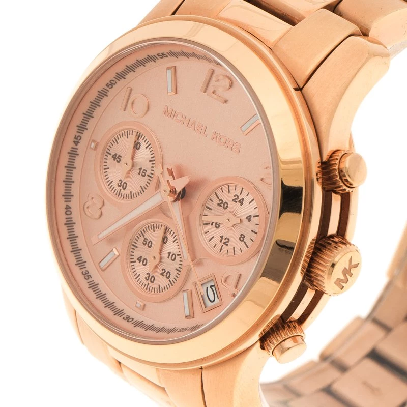 Michael Kors Rose Gold Plated Steel Women's Wristwatch 38 Mm For Women - Image 2