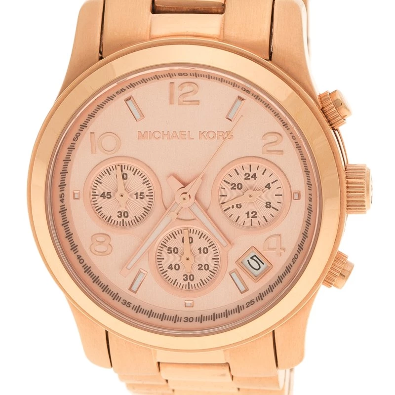 Michael Kors Rose Gold Plated Steel Women's Wristwatch 38 Mm For Women - Image 3