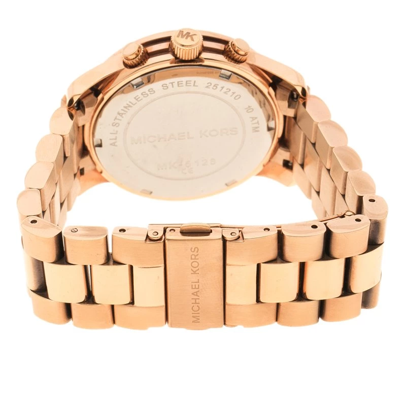 Michael Kors Rose Gold Plated Steel Women's Wristwatch 38 Mm For Women - Image 4