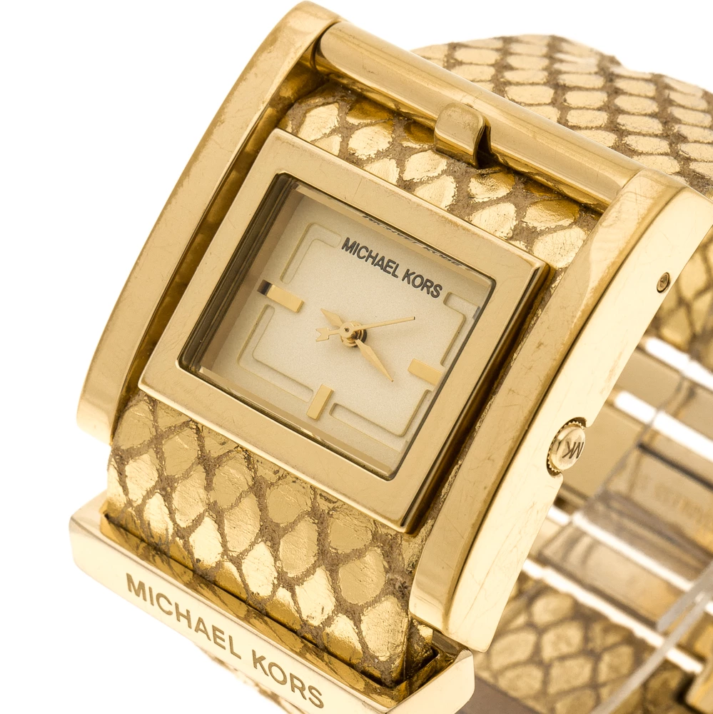 Michael Kors Yellow Gold Plated Steel Mk2133 Women's Wristwatch 38 Mm For Women - Image 2