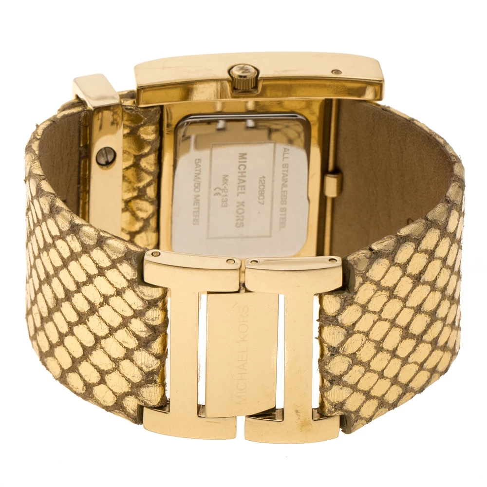 Michael Kors Yellow Gold Plated Steel Mk2133 Women's Wristwatch 38 Mm For Women - Image 5