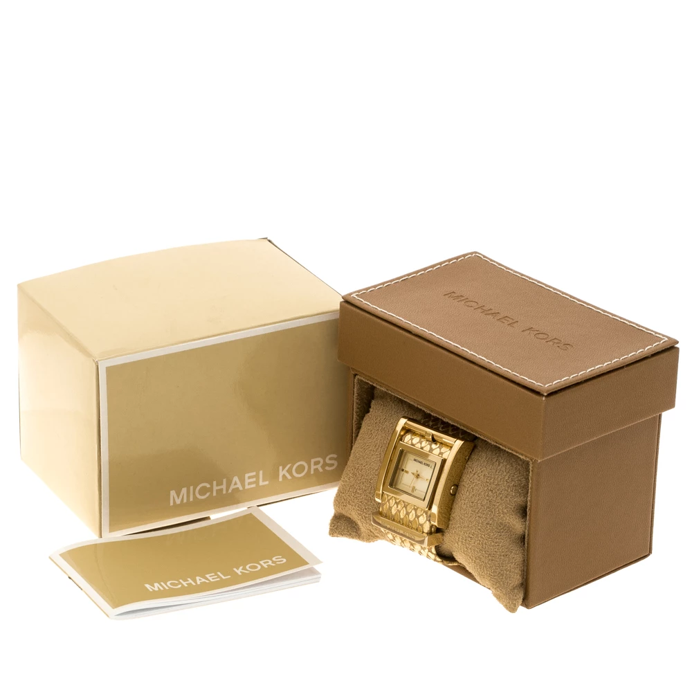 Michael Kors Yellow Gold Plated Steel Mk2133 Women's Wristwatch 38 Mm For Women - Image 6