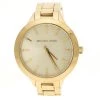 Michael Kors Gold Plated Steel Runway MK3465 Women's Wristwatch 38 Mm For Women