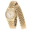 Michael Kors White Dial Yellow Gold Plated Steel Lexington MK3269 Women's Wristwatch 26 Mm For Women