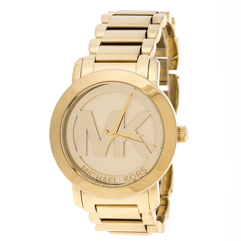 Michael Kors Gold Tone Runway MK3206 Women's Wristwatch 38 Mm For Women