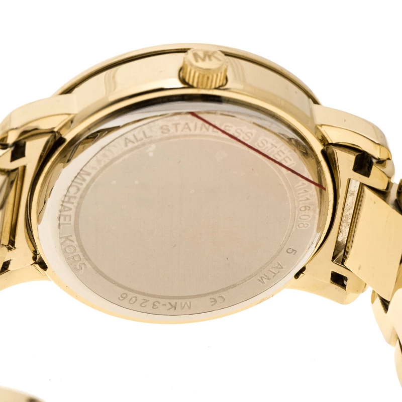 Michael Kors Gold Tone Runway MK3206 Women's Wristwatch 38 Mm For Women - Image 4