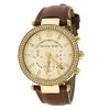 Michael Kors Gold Tone Parker Chronograph MK2249 Women's Wristwatch 39 Mm For Women