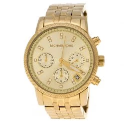 Michael Kors Gold Plated Stainless Steel Ritz MK5676 Women's Wristwatch 36 Mm For Women