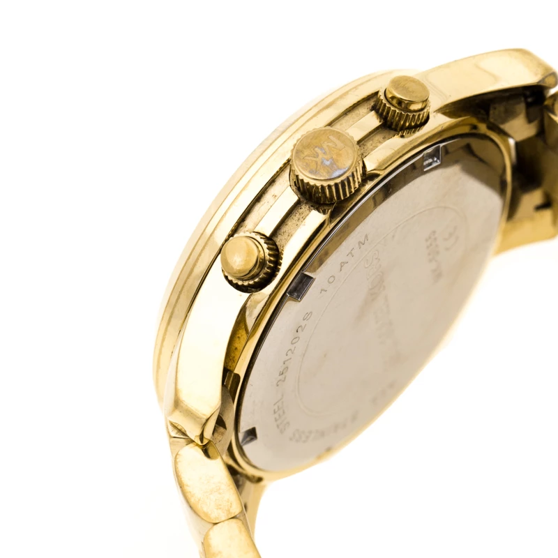 Michael Kors Gold Tone Stainless Steel Runway MK5055 Chronograph Women's Wristwatch 38 Mm For Women - Image 6