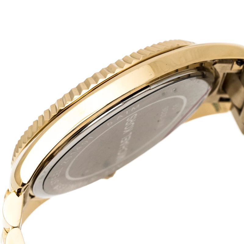 Michael Kors Emerald Green Yellow Gold Plated Stainless Steel Blake MK3226 Women's Wristwatch 41.50 Mm For Women - Image 7