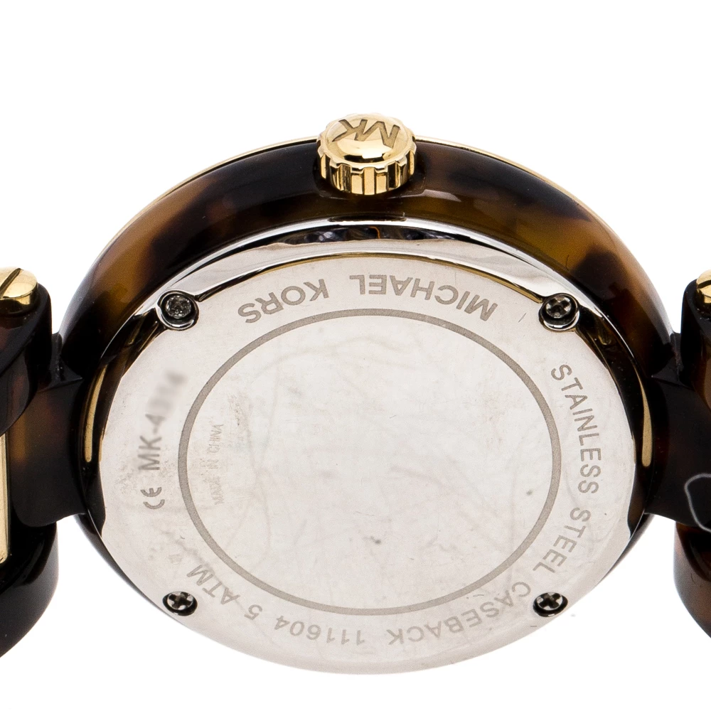 Michael Kors Gold Plated Stainless Steel Delray MK4314 Women's Wristwatch 36MM For Women - Image 4