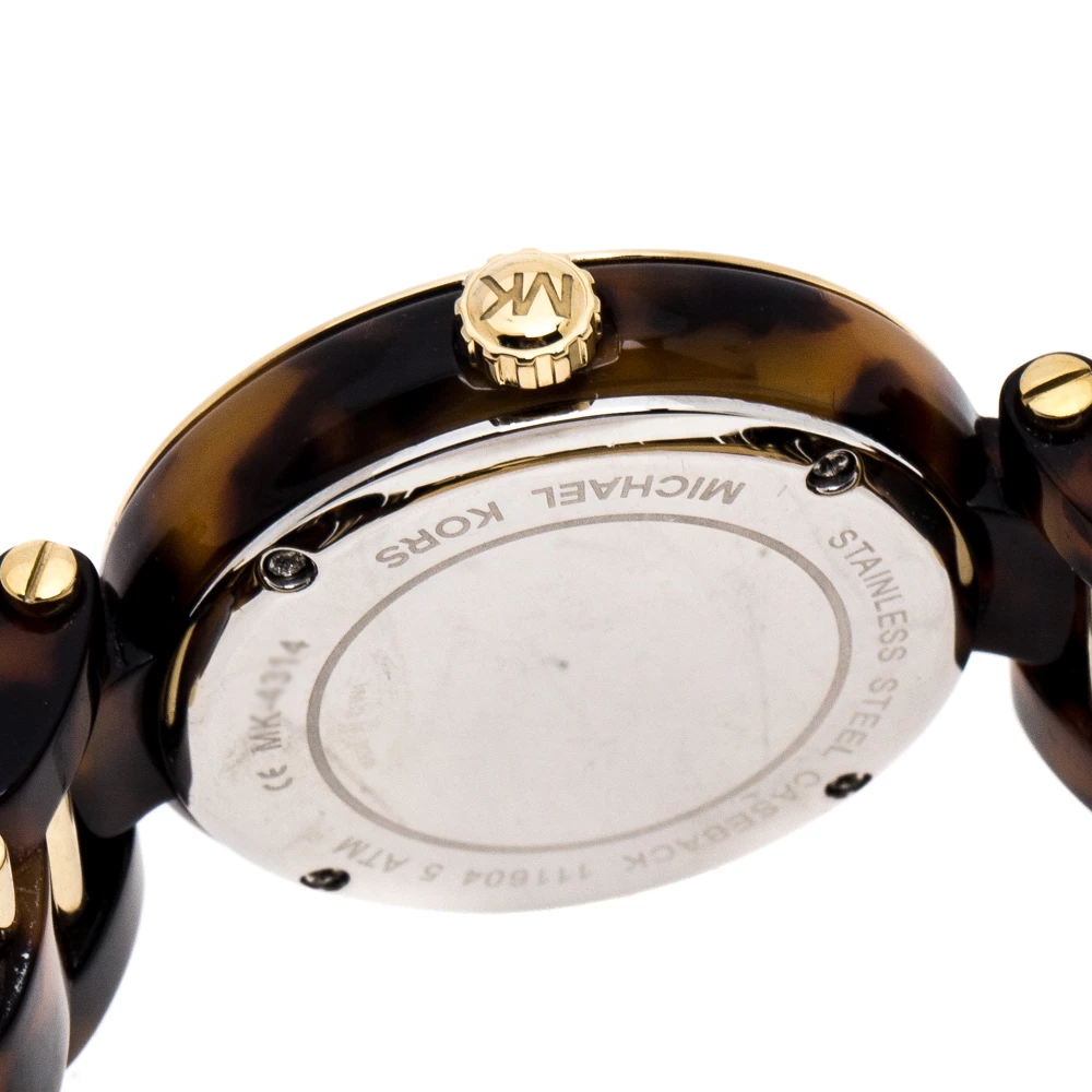 Michael Kors Gold Plated Stainless Steel Delray MK4314 Women's Wristwatch 36MM For Women - Image 6