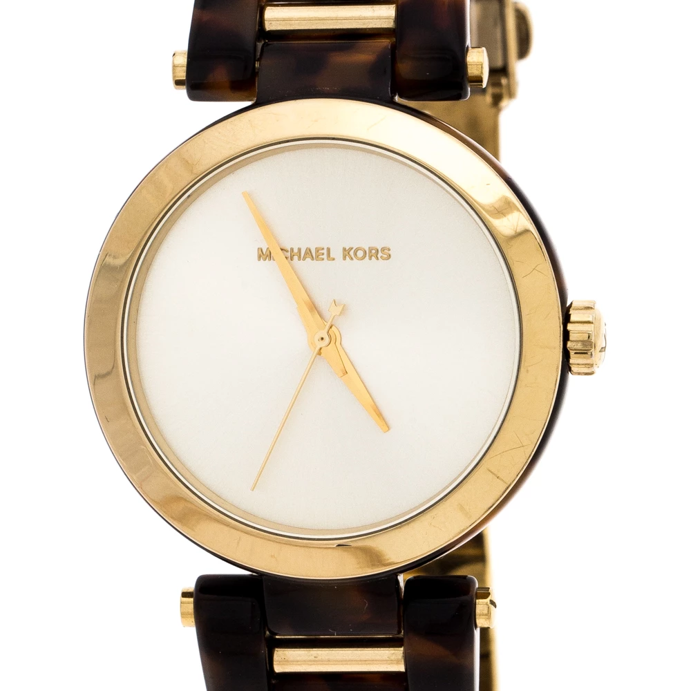 Michael Kors Gold Plated Stainless Steel Delray MK4314 Women's Wristwatch 36MM For Women - Image 3