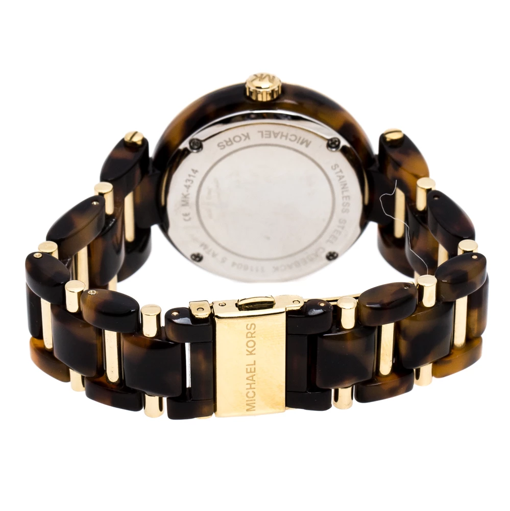 Michael Kors Gold Plated Stainless Steel Delray MK4314 Women's Wristwatch 36MM For Women - Image 5