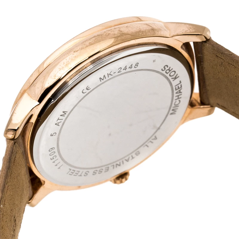Michael Kors Rose Gold PVD Coated Stainless Steel Madelyn MK2448 Women's Wristwatch 40 Mm For Women - Image 7