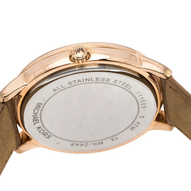 Michael Kors Rose Gold PVD Coated Stainless Steel Madelyn MK2448 Women's Wristwatch 40 Mm For Women - Image 6
