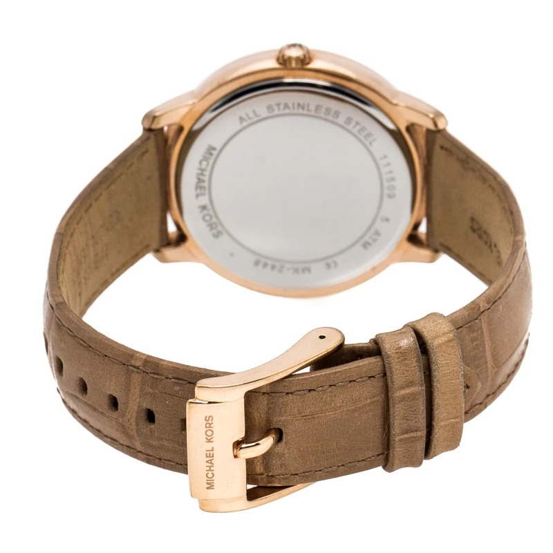Michael Kors Rose Gold PVD Coated Stainless Steel Madelyn MK2448 Women's Wristwatch 40 Mm For Women - Image 5