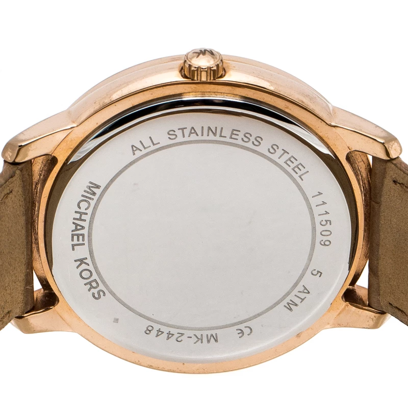 Michael Kors Rose Gold PVD Coated Stainless Steel Madelyn MK2448 Women's Wristwatch 40 Mm For Women - Image 4