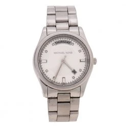 Michael Kors Silver Stainless Steel Colette MK6067 Women's Wristwatch 33 Mm For Women
