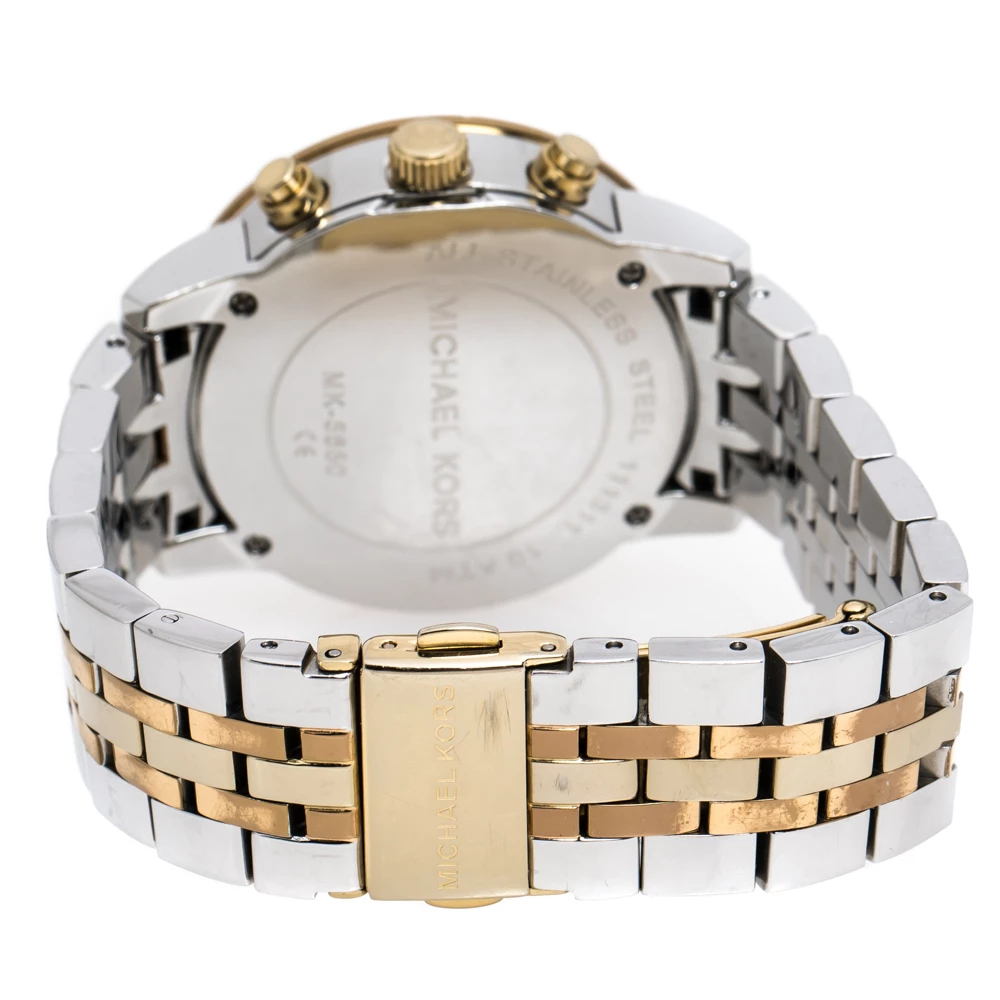 Michael Kors Mother Of Pearl Tri-Tone Ritz MK5650 Women's Wristwatch 36 Mm For Women - Image 5