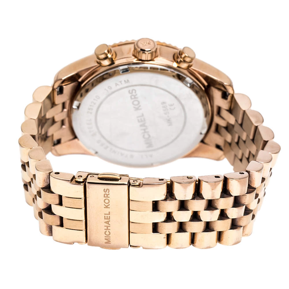 Michael Kors Rose Gold Plated Steel Lexington MK5569 Women's Wristwatch 38 Mm For Women - Image 5