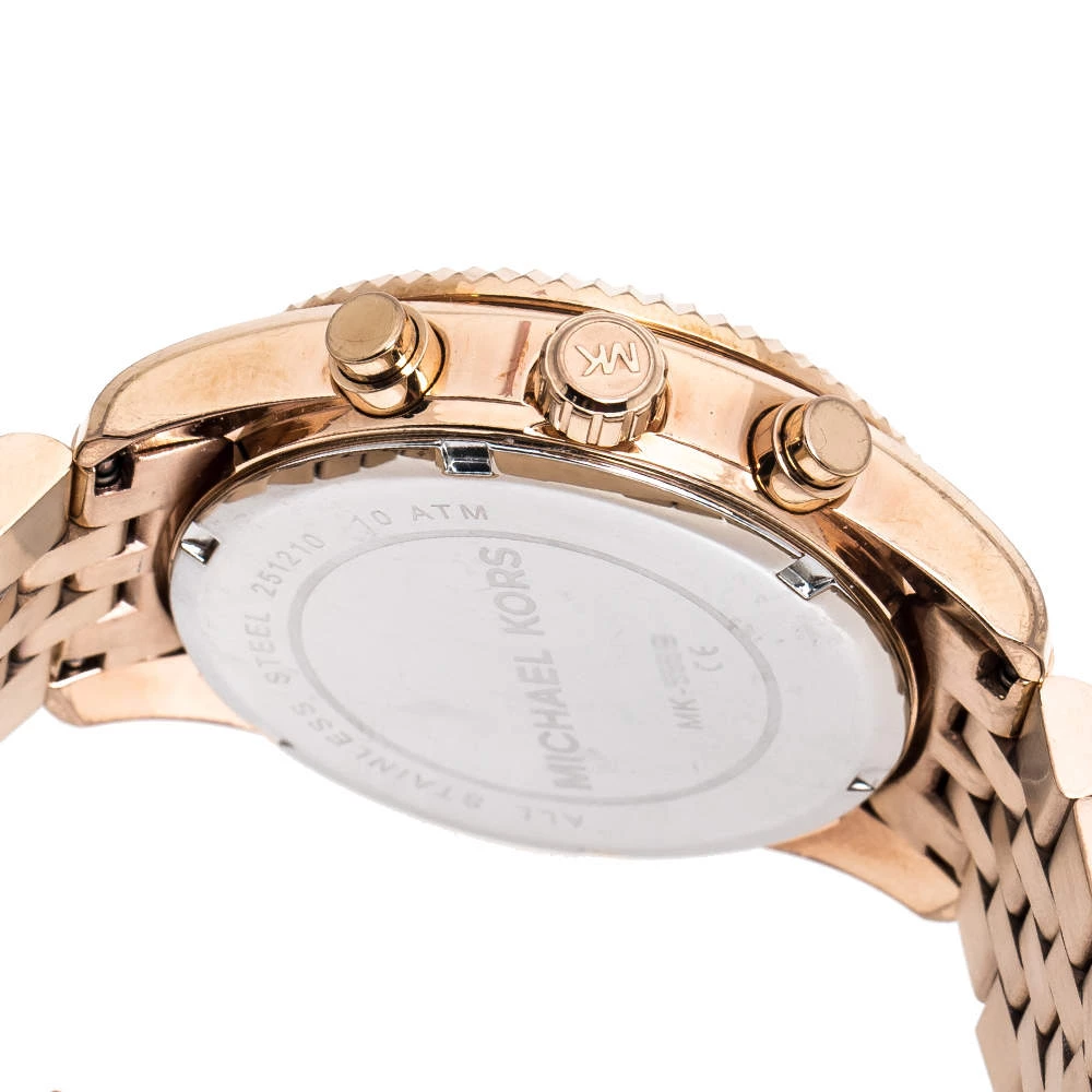 Michael Kors Rose Gold Plated Steel Lexington MK5569 Women's Wristwatch 38 Mm For Women - Image 6