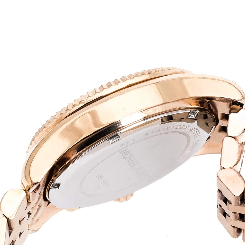 Michael Kors Rose Gold Plated Steel Lexington MK5569 Women's Wristwatch 38 Mm For Women - Image 7