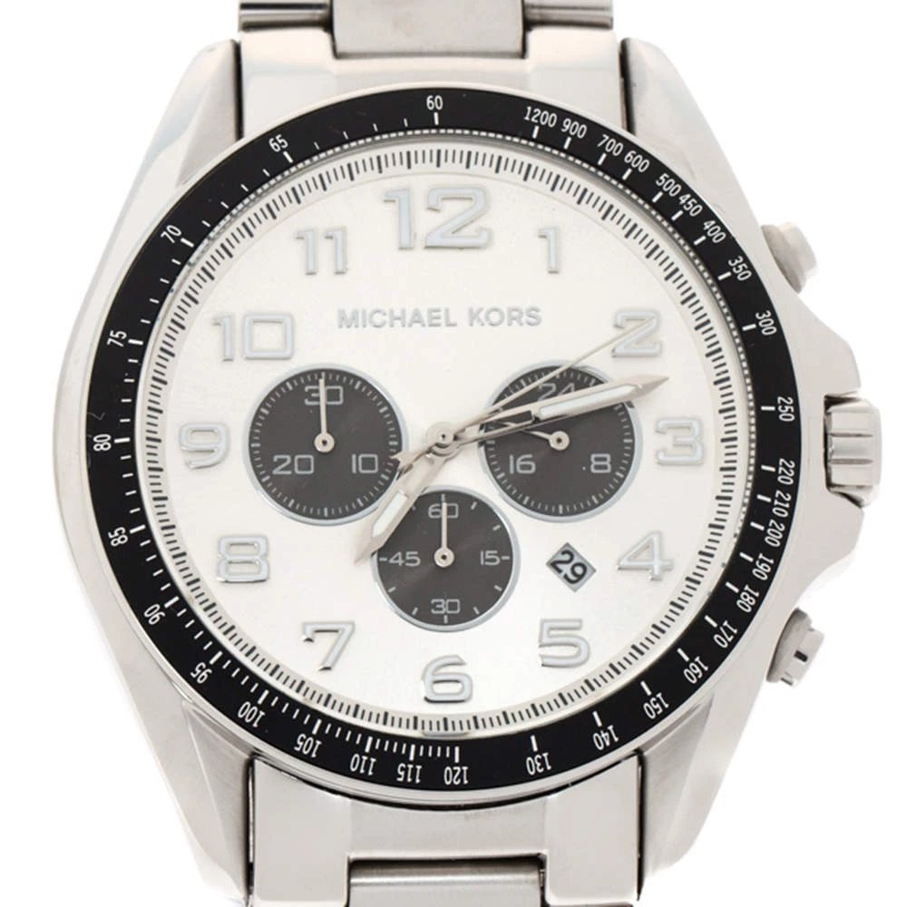 Michael Kors Silver Stainless Steel Bradshaw MK8254 Men's Wristwatch 48 MM For Men - Image 3