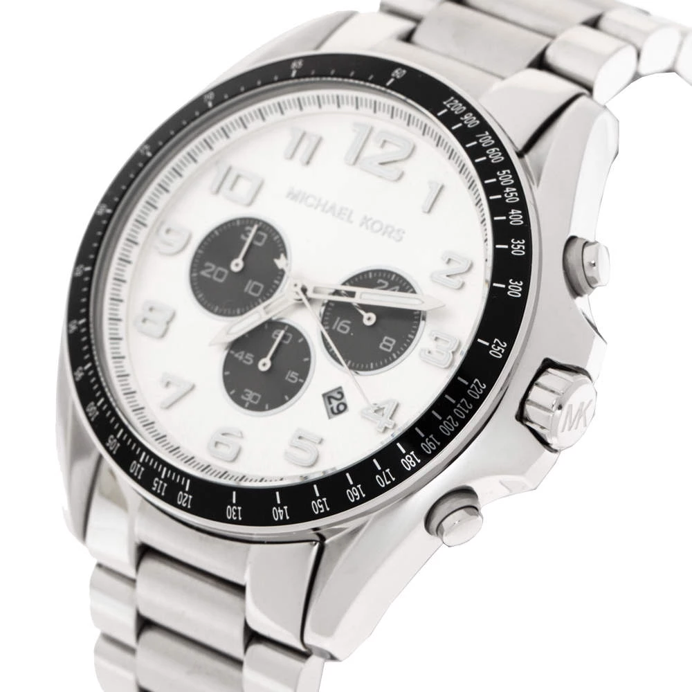 Michael Kors Silver Stainless Steel Bradshaw MK8254 Men's Wristwatch 48 MM For Men - Image 2