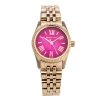 Michael Kors Pink Rose Gold Tone Stainless Steel Lexington Petite MK3285 Women's Wristwatch 26 Mm For Women