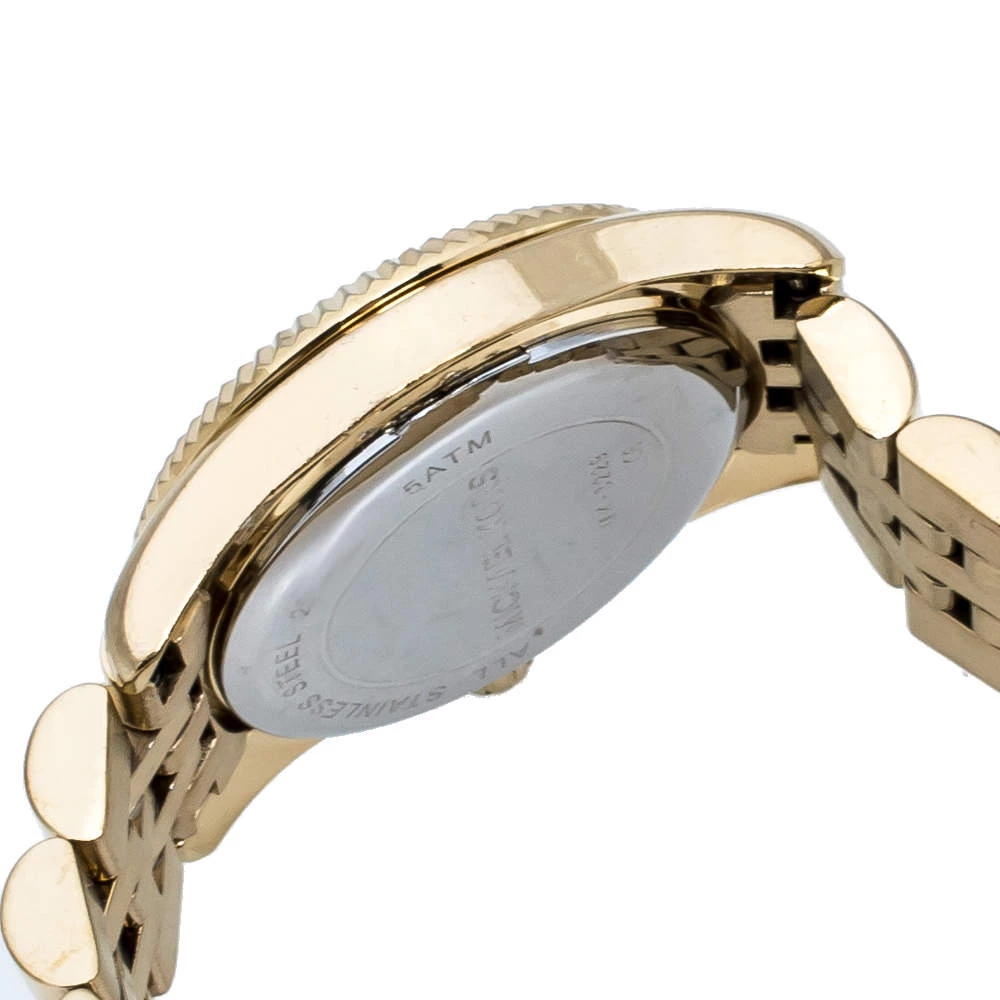 Michael Kors Opaline White Gold Tone Stainless Steel Lexington Petite MK3229 Women's Wristwatch 26 Mm For Women - Image 7