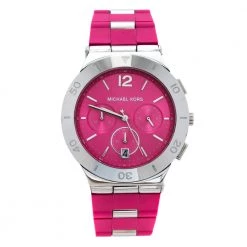 Michael Kors Pink Stainless Steel Wyatt MK6170 Women's Wristwatch 40 Mm For Women