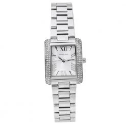 Michael Kors Silver Stainless Steel Petite Emery MK3289 Women's Wristwatch 27 Mm For Women