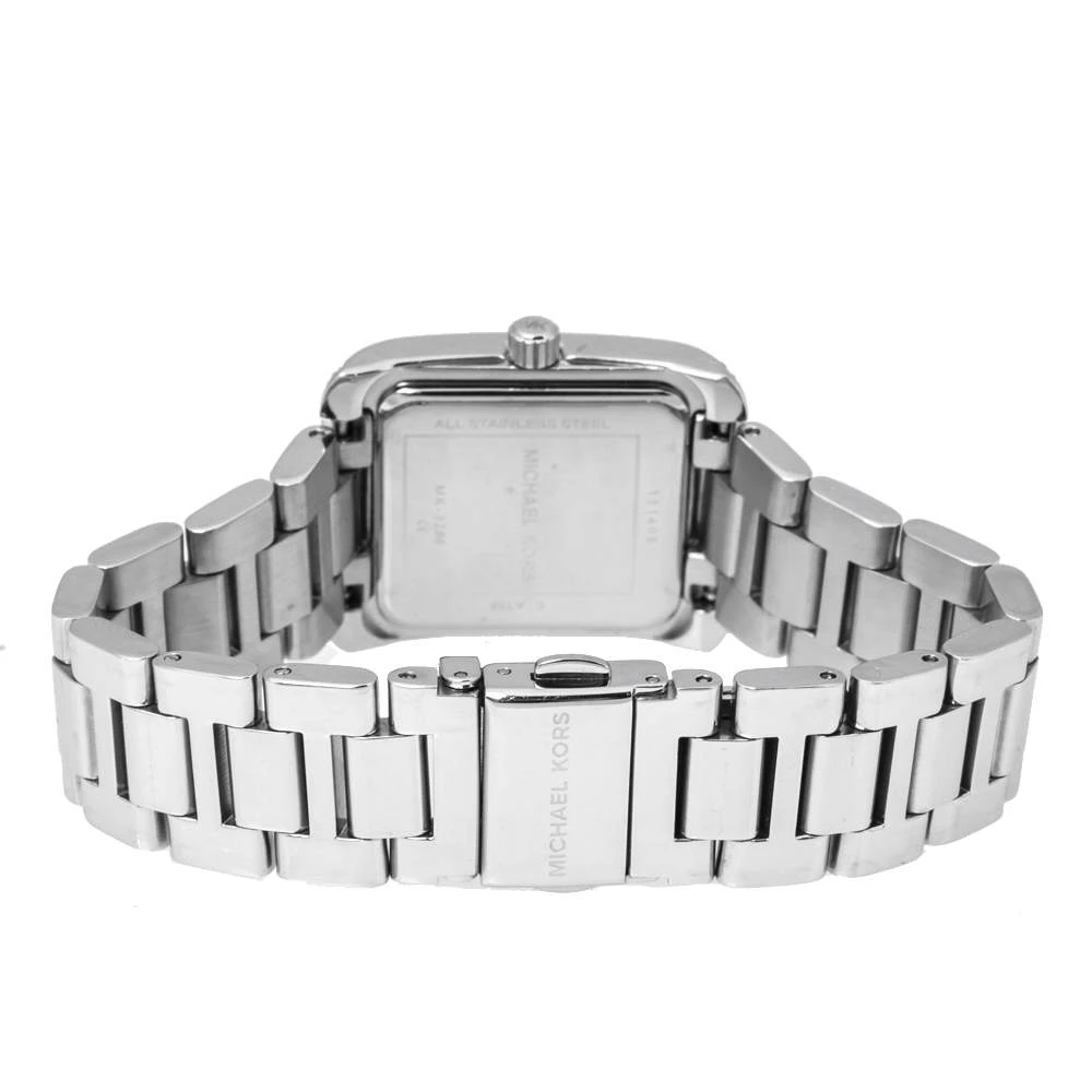 Michael Kors Silver Stainless Steel Petite Emery MK3289 Women's Wristwatch 27 Mm For Women - Image 5