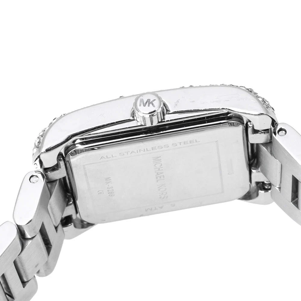 Michael Kors Silver Stainless Steel Petite Emery MK3289 Women's Wristwatch 27 Mm For Women - Image 6