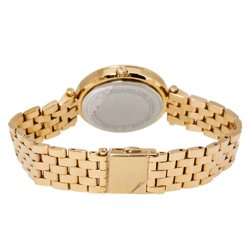 Michael Kors Yellow Gold Tone Stainless Steel Darci Pave MK3430 Women's Wristwatch 33 Mm For Women - Image 5