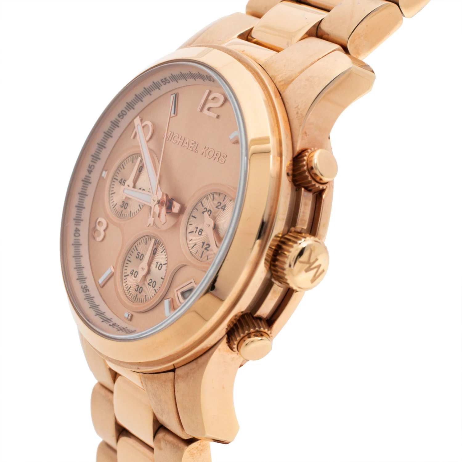 Michael Kors Rose Gold Tone Stainless Steel Runway MK5128 Women's Wristwatch 38MM For Women - Image 2
