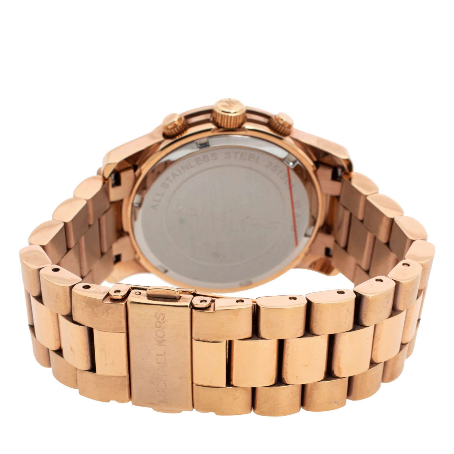 Michael Kors Rose Gold Tone Stainless Steel Runway MK5128 Women's Wristwatch 38MM For Women - Image 5