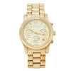 Michael Kors Yellow Gold Plated Stainless Steel Runway MK5055 Women's Wristwatch 38 Mm For Women