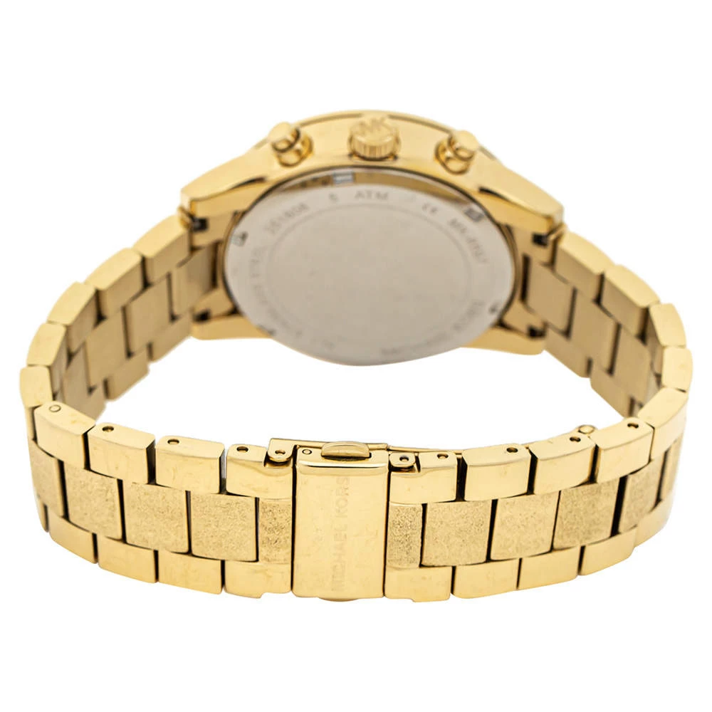 Michael Kors Gold Tone Stainless Steel Ritz Chronograph MK6597 Women's Wristwatch 37 Mm For Women - Image 5