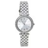 Michael Kors Silver Stainless Steel Mini Darci MK3429A Women's Wristwatch 33 Mm For Women