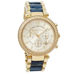 Michael Kors Champagne Gold Plated Stainless Steel Parker MK6238 Women's Wristwatch 39 Mm For Women