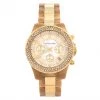 Michael Kors Gold Tone Stainless Steel Horn Acetate Madison MK5417 Women's Wristwatch 42 Mm For Women